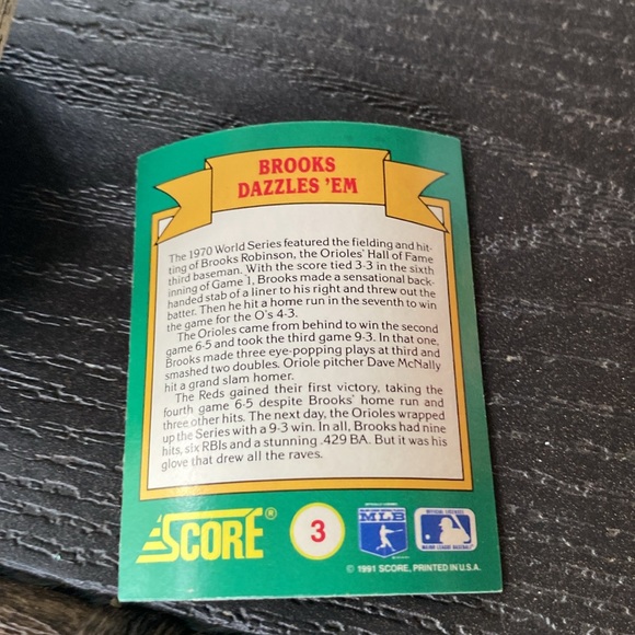 1991 Score Baseball World Series Trivia Cards⚾️ - Picture 3 of 4